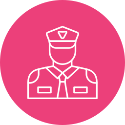 guardia de seguridad icono