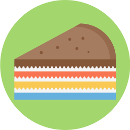 Слоеный пирог иконка