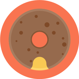 Chocolate donut icon