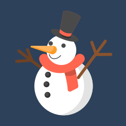 süßer schneemann icon