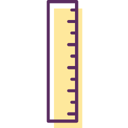Measuring stick icon