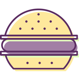 hamburger di manzo icona