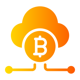 Cloud mining icon