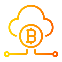 Cloud mining icon