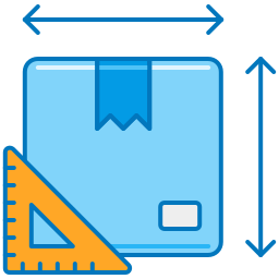 Box measurements icon