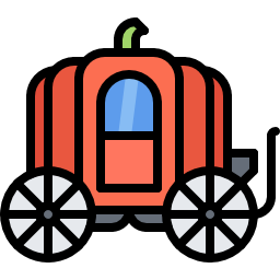 Cinderella carriage icon
