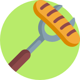 Grilled sausage icon