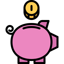 Piggy bank icon