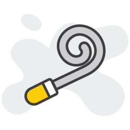 Party whistle icon