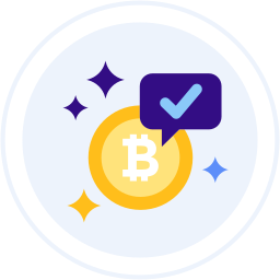 Pay with bitcoin icon