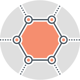 hexagone Icône