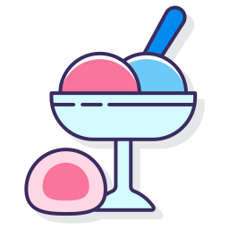 helado mochi icono