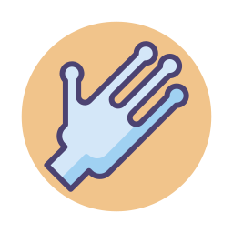 Ufo hand icon
