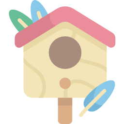 Bird house icon