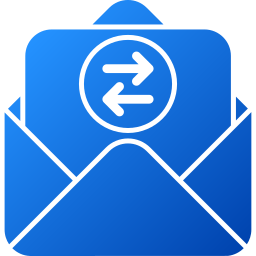 e-mails uitwisselen icoon