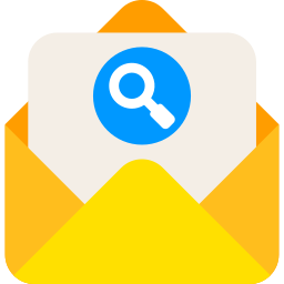 correo de búsqueda icono