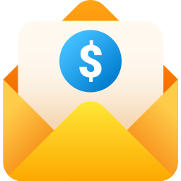 Dollar envelope icon