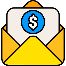 Dollar envelope icon