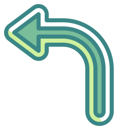 Turn left icon