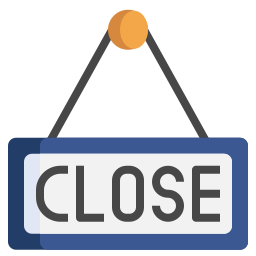 simbolo di chiusura icona
