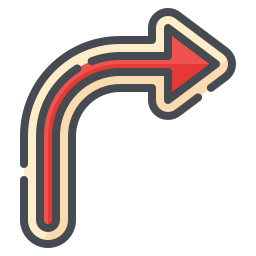 Turn right icon