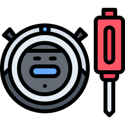 Robot vacuum cleaner icon