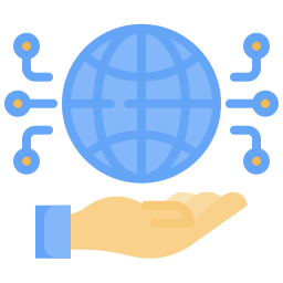 connessione globale icona