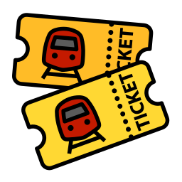 Train ticket icon