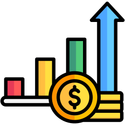 profitto finanziario icona