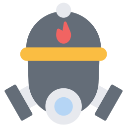 Fireman helmet icon