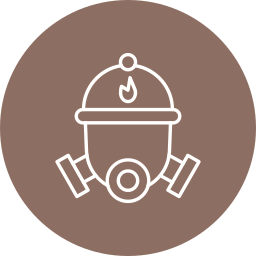 Fireman helmet icon