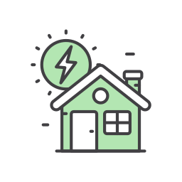 Eco house icon