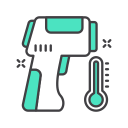 Thermometer gun icon