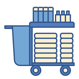 Cleaning cart icon