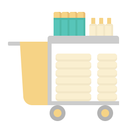 Cleaning cart icon