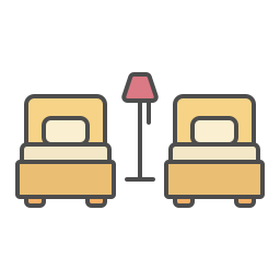 Twin beds icon