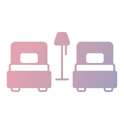 Twin beds icon