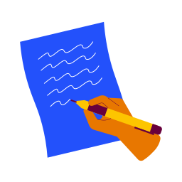 scrivere sticker