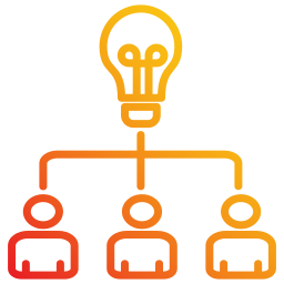 travail en équipe Icône