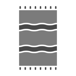 toalla de playa icono