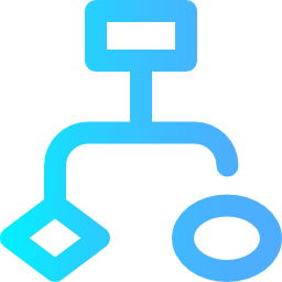 diagramma di flusso icona