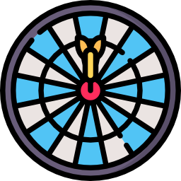 tablero de dardos icono