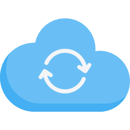 sincronizzazione cloud icona