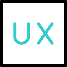 tekst ux ikona