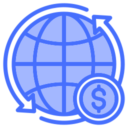 services bancaires mondiaux Icône