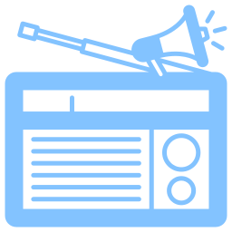 Radio advertising icon