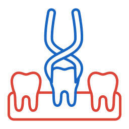 extracción dental icono