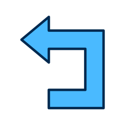 Turn left icon