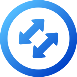 Left and right arrows icon