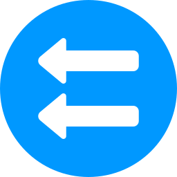 Left arrows icon